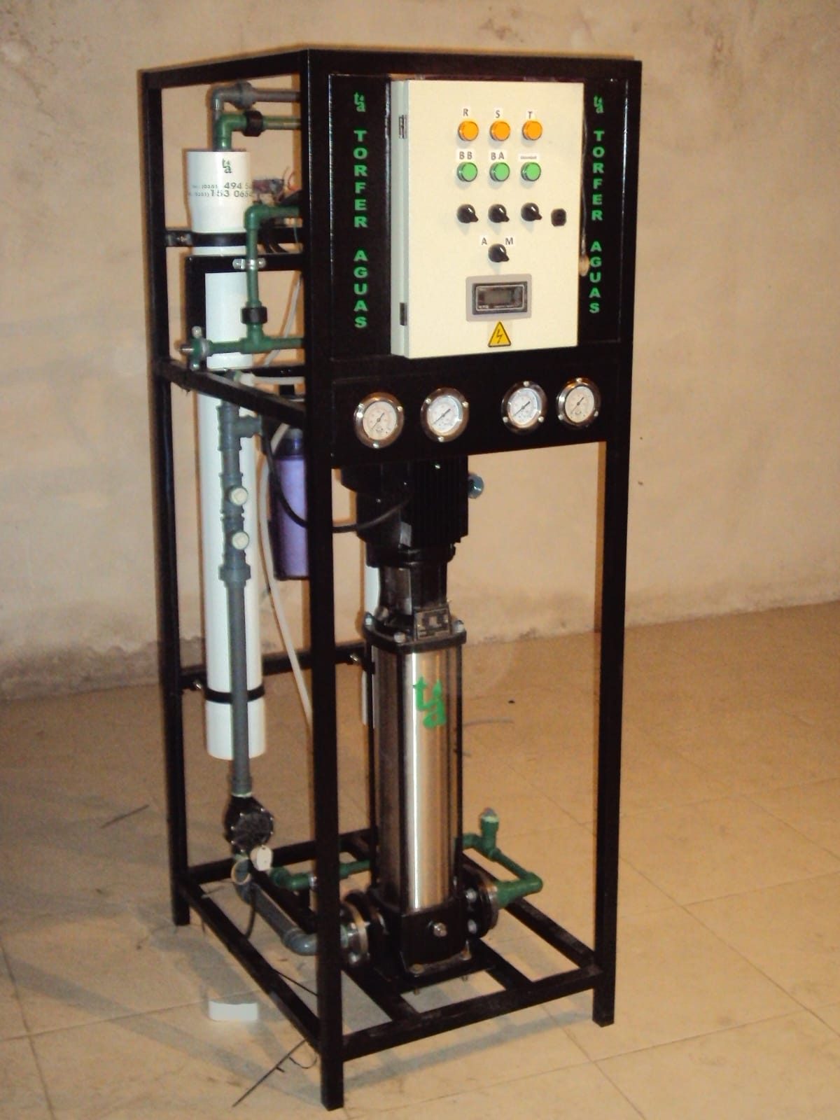 Equipo de ósmosis inversa industrial